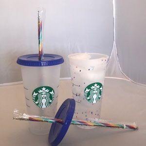 Starbucks cup confetti 2020 rainbow changing color